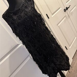SHEIN Black Sequin Midi Dress
